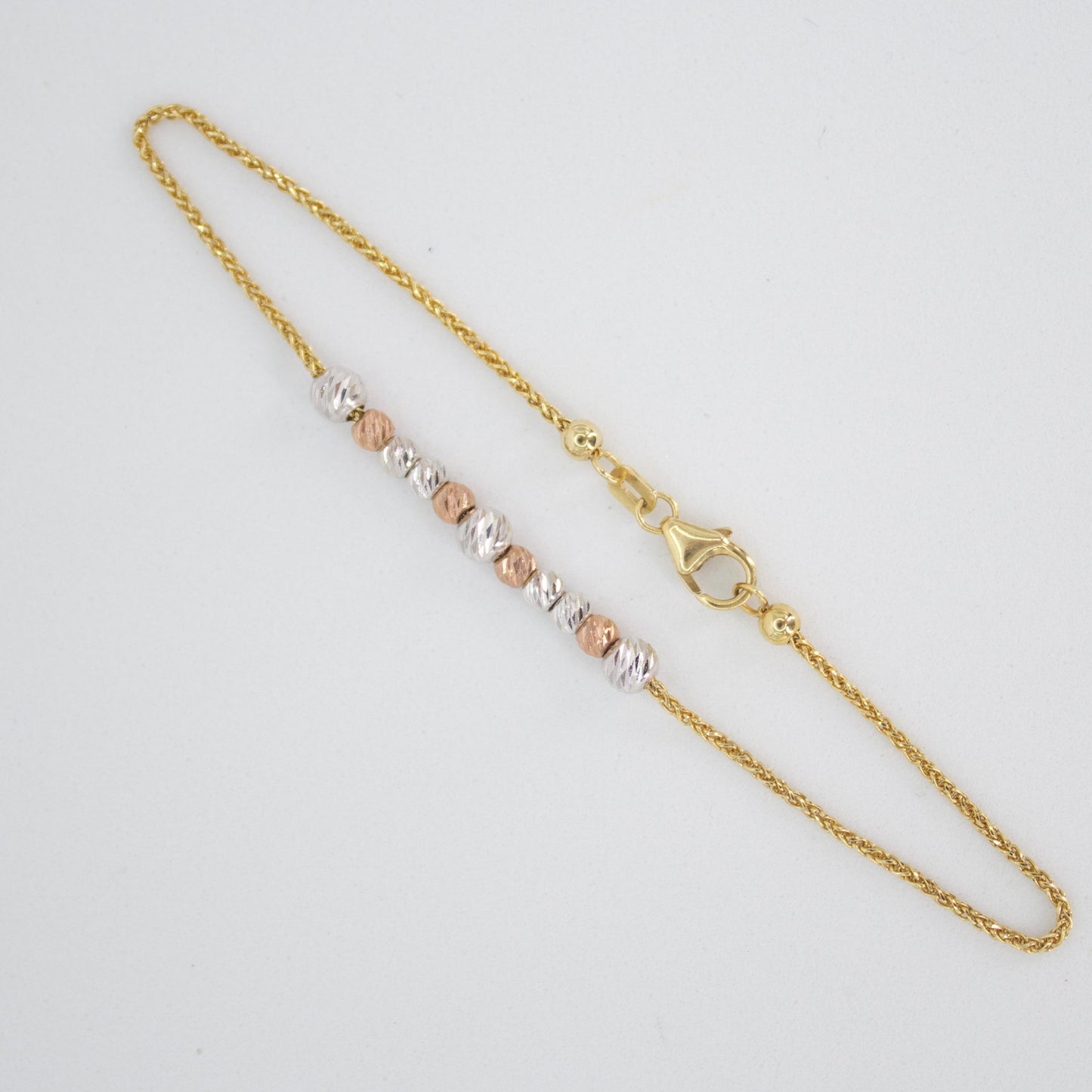 Pulsera en oro florentino 14k