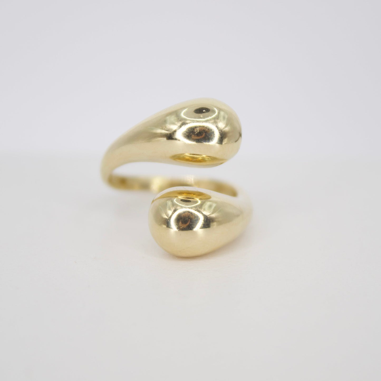 Anillo gotas en oro amarillo 14k