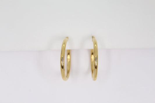 Arracadas en oro amarillo 14k.