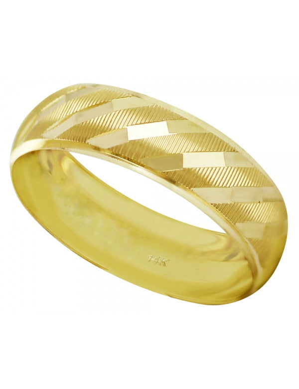 Argolla en oro amarillo de 14k.